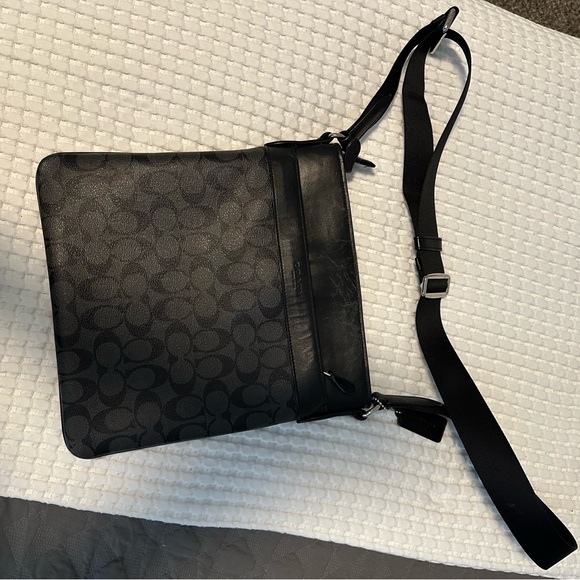 Coach | Bags | Coach Black Patterned Crossbody Bag | Poshmark